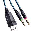 Audifonos Diadema Cascos Gamer Para Pc Ps4 Y Xbox One Pro 52 Bits Color Azul