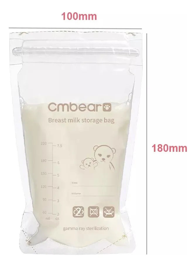 Bolsas Almacenamiento Leche Materna Cmbear 30 Unid 220ml