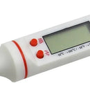 Termometro Digital Lcd Pincha Carne -50° A 300° 4 Botones Color Blanco