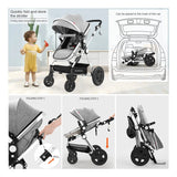 Coche De Bebe Para Recien Nacidos 2 En 1 Con Moisés 0 Meses Gris