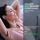 Audífonos in-ear inalámbricos 1Hora AUT205 Negro Auriculares Inalambricos Bluetooth 5.3 con Microfono