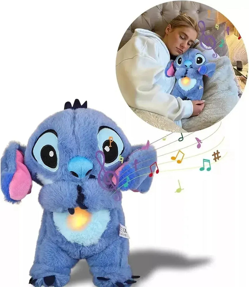 Peluche Ansiedad Stitch Muñeco Movimiento Relajante Suave Azul Únicamente