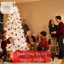 Arbol De Navidad Siberiano 2.25m 534 Puntas Gio Home Pino Navideño Look Natural Base Metalica Artificial Para Decoracion Con Bolas Adornos Extension Cintas Bombillos Botas Campanas Luces Estrella Noel