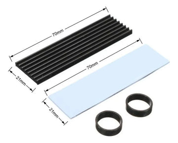 Disipador Ram So-dimm Y Ssd M.2 Nvme Laptop Portátil Negro