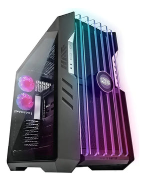 Cooler Master Haf 700 Evo E-atx - Carcasa De Policarbonato De Alto Flujo De Aire Con Panel Frontal Transpirable Tg, Ventiladores Argb De 200 Mm