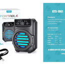 Parlante Portátil Inalámbrico Bluetooth Fm Tf Recargable Rgb