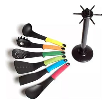 Set Juego Cucharones De 6 Utensilios Para Cocina Variado
