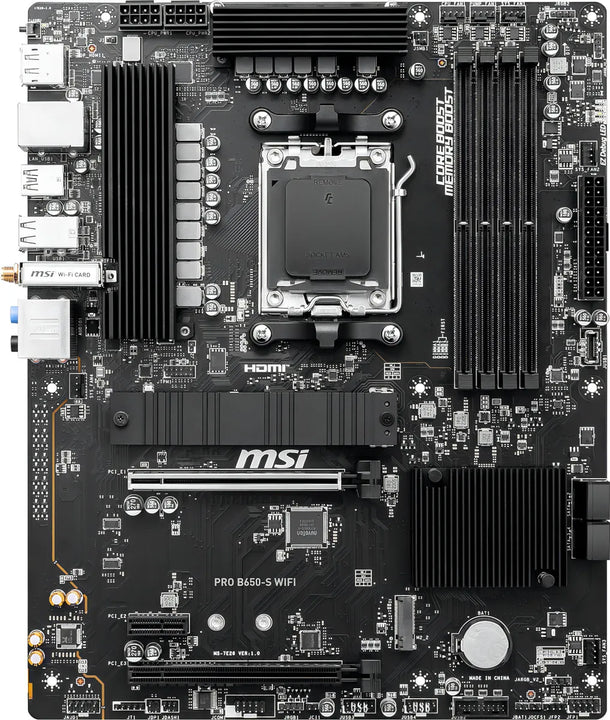 Placa Madre MSI Pro B650 S WiFi 6E Am5 Ddr5 ATX Board Motherboard B650-S AM5 DDR5 6