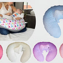 Almohada Cojín Materno De Lactancia Multiusos Color Azul Bebe
