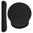 Kit Mouse Pad Y Reposa Muñecas De Teclado Ergonómico Color Colores Diseño Impreso Liso