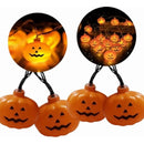 Guirnalda 10 Led Calabazas Extensión Halloween 2mt Pilas Aa