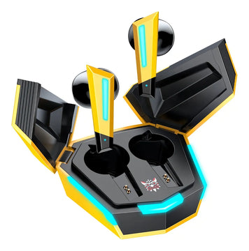 Audífonos Tws In-ear Gamer Inalámbricos Onikuma T32 Amarillo