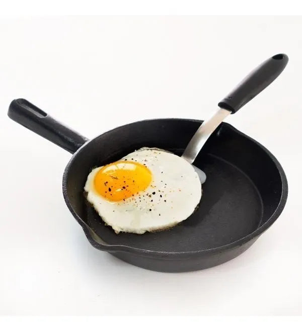 Sartén De Hierro Fundido Redondo Huevo Restaurante 15 Cm Negro