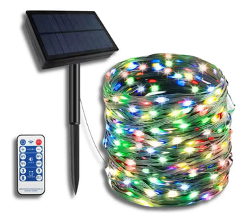 Luces Navideñas Recargable Energía Solar Luces Multicolor