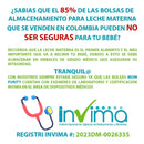Bolsas Almacenamiento Leche Materna 25 Unidades Con Invima