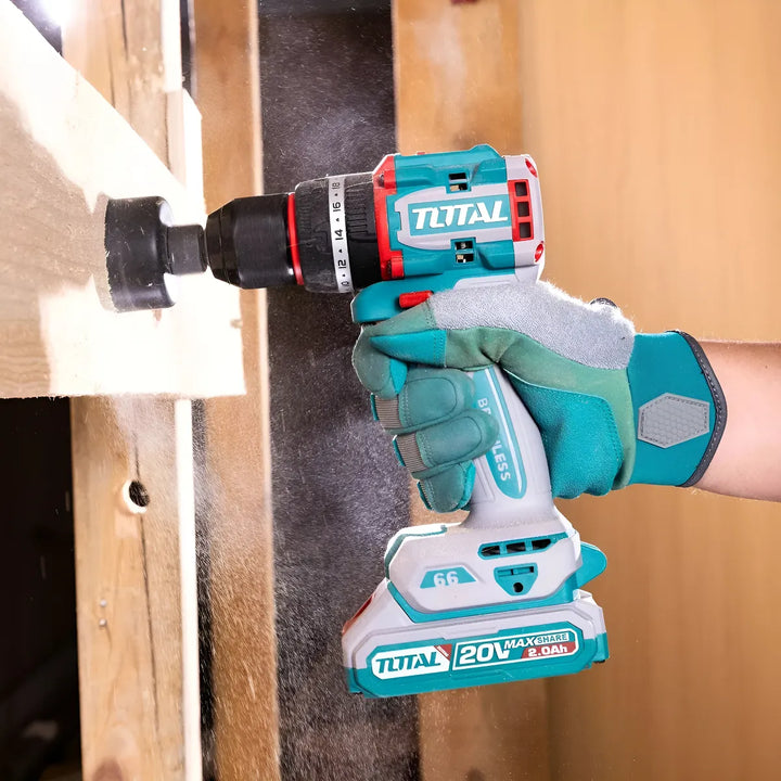 Taladro Percutor 1/2 Inalambrico Total 66nm +50 Acc Brushles Color Turquesa Frecuencia 50 Hz/60 Hz