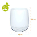 Mini Cup Vaso De Silicona Vaso Entrenador Bebé Color Gris Liso