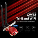 Tarjeta Pci Express Wifi 6e Bluetooth 5.3 Redes 5 6 Ghz Wpa3
