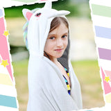 Moukeren Toalla De Bao Con Capucha Con Temtica De Unicornio