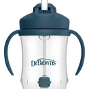 Vaso Entrenador Con Pitillo Dr. Browns 9 Oz Color Azul Azul