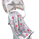 Silla Comedor Bebe Niño + Plato Y Cubiertos En Silicona Color Rosa
