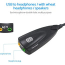 Tarjeta De Audio Usb Externa 7.1 Canales Sonido Y Micrófono