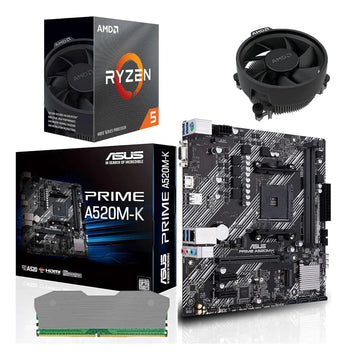 Combo Board A520m Procesador Amd Ryzen 5 4500 Ram 8gb Pc