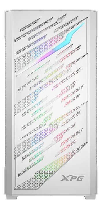 Gabinete Xpg Starker Air Btf Wh Cristal Templado Argb Led Color Blanco
