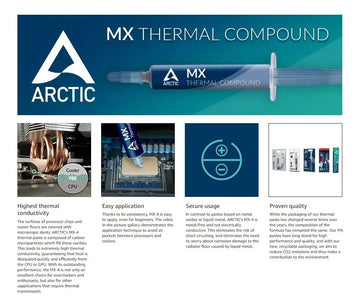 Crema Refrigerante Disipadora Pasta Térmica Arctic Mx 4