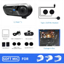 Auriculares Inalámbricos L1 Para Casco De Moto Bluetooth 5.3