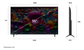 Televisor 55 LG Uhd Ai Ua8000 4k Smart Tv 2025 55ua8000psb