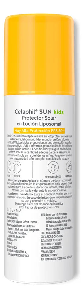 Fotoprotector Corporal Niños Fps 50+ Cetaphil 150 Ml