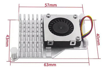 Disipador Enfriador Para Raspberry Pi 5 Radiador De Aluminio
