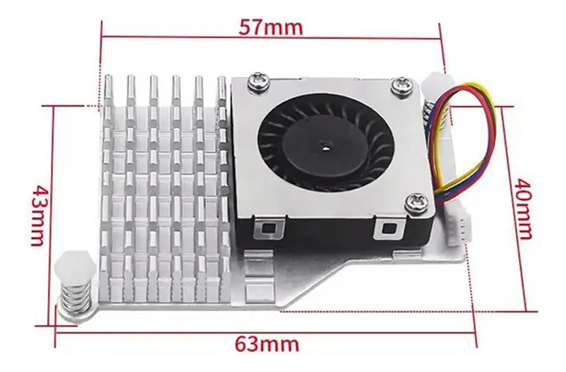Disipador Enfriador Para Raspberry Pi 5 Radiador De Aluminio