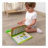 Libro De Estudio Aprendizaje Interactivo Niños Español 20 Actividades Naranja