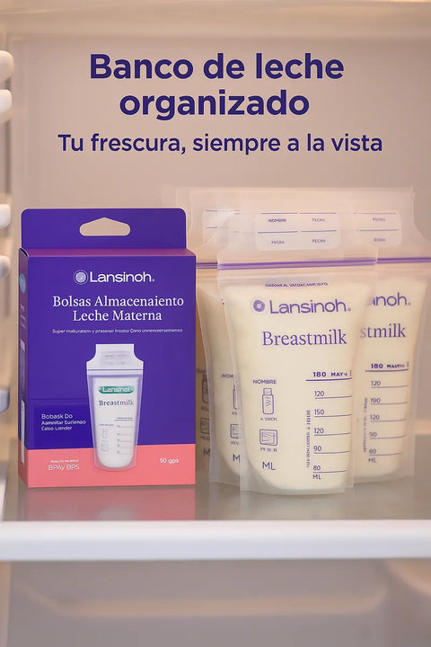Lansinoh Bolsas Leche Materna 50 Unid Libres De Bpa
