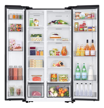 Nevecón Samsung Side By Side Con Ai Energy, 583 L Color Negro