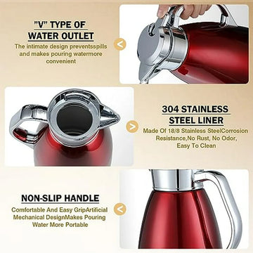 Cafetera Térmica 78oz Compatible Con Café, Té, Leche.