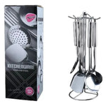 Juego De Utensilios De Cocina De Acero Inoxidable, 5 Piezas Plateado