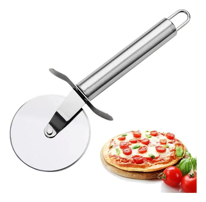 Cortador Pizza Cocina Metalico Rodillo Cuchillo Corta Pastel