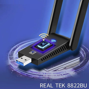 Adaptador Wifi 5ghz Usb 3.0 Dual 5g 1300mbps + Bluetooth 5.0