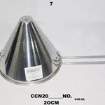 Colador Chino 12acero Inoxidable14cm Agujeros Metalico Hoyos Plateado