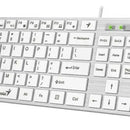 Teclado Genius SlimStar 126 QWERTY color blanco