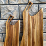 Tabla De Cortar En Madera Teca 100%natural Tabla Hacha Pequeña