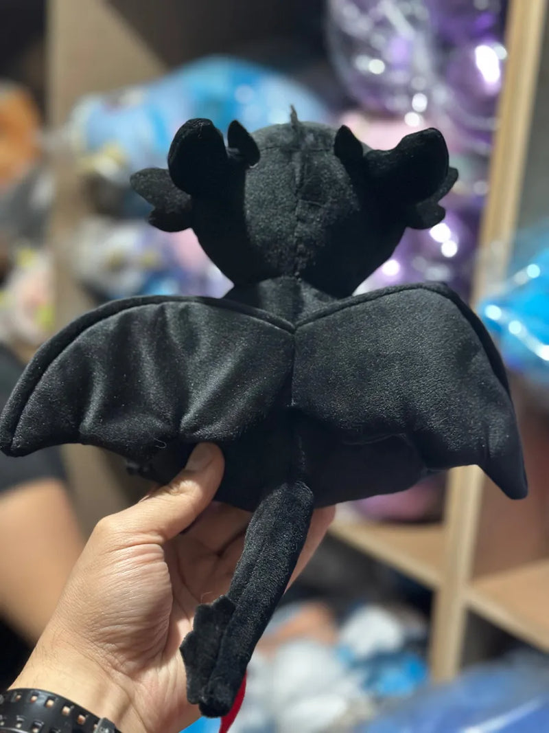 Furia Nocturna Chimuelo + Furia Luminosa Blanco Peluche Pareja Negro Y Blanco