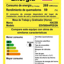 Estufa Orégano Haceb 60 Cms Negra-inox Gas Natural Color Negro/Inox