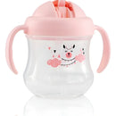 Vaso Antiderrame Entrenador 200ml Con Pitillo 8m+ Pigeon Color Rosa claro Magmag