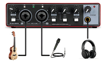 Tarjeta De Sonido Dos Canales Depusheng Md22 | Phantom +48v