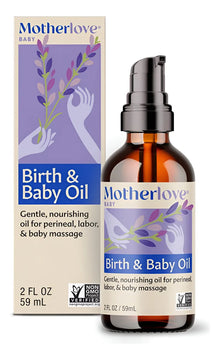 Motherlove Birth & Baby Oil (2 Onzas) Aceite Suave Con Infu.