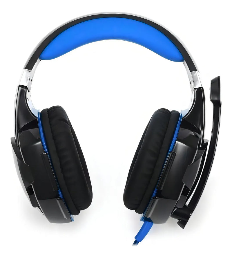 Audifonos Diadema Cascos Gamer Para Pc Ps4 Y Xbox One Pro 52 Bits Color Azul